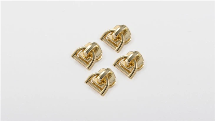 Nchuav Txhuam Zinc Alloy Zipper Rub ZiPper Slider